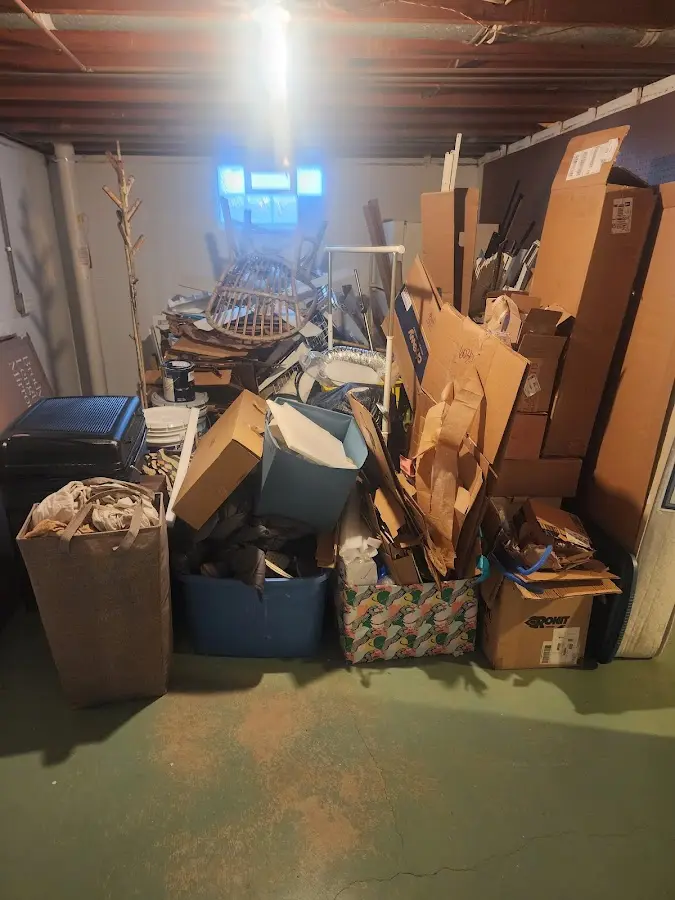 Roll-off dumpster container at job site for 4 Yard Dumpster Rental in Queen Creek